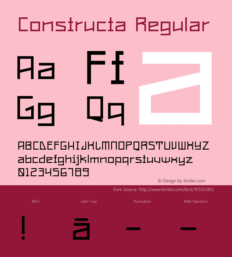 Constructa Regular 1.000图片样张