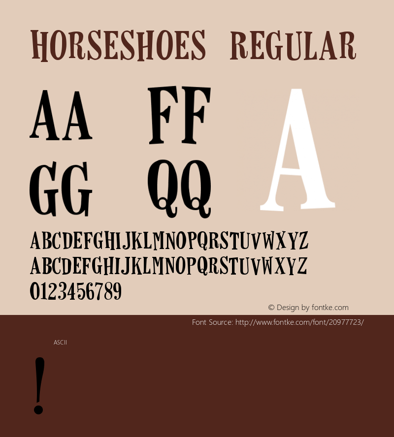 Horseshoes Version 1.000;PS 001.001;hotconv 1.0.56图片样张
