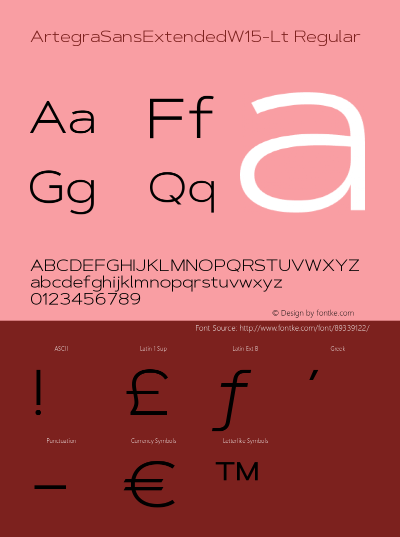 Artegra Sans Extended W15 Light Version 1.004图片样张