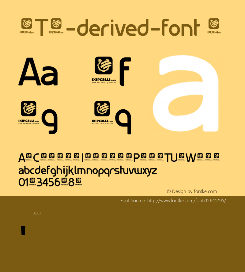 OTS-derived-font ☞ Version 1.00 Agosto 30, 2014;com.myfonts.easy.ixipcalli.gillca.bold.wfkit2.version.4ii2图片样张