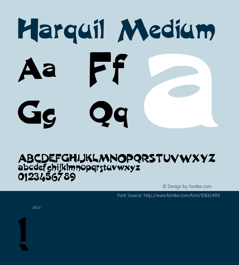 Harquil Medium Version 001.001图片样张