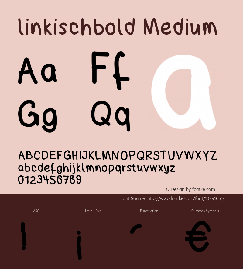 linkischbold Medium Version 001.000图片样张