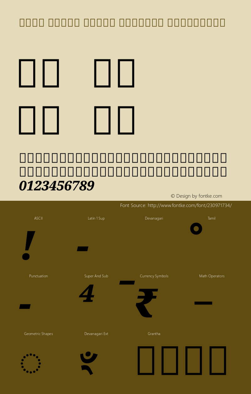 Noto Serif Tamil Slanted ExtraBold Version 2.001图片样张