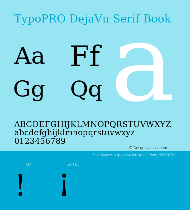 TypoPRO DejaVu Serif Book Version 2.34图片样张