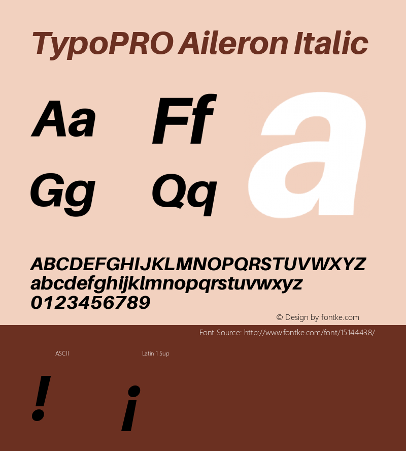 TypoPRO Aileron Italic Version 1.000;PS 001.000;hotconv 1.0.70;makeotf.lib2.5.58329图片样张