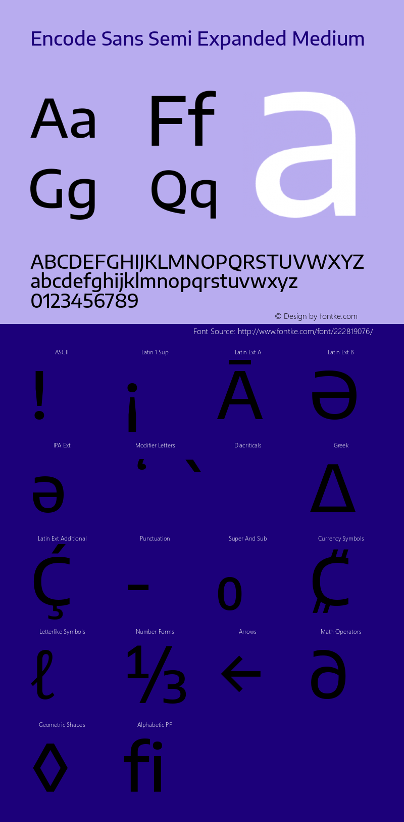 Encode Sans Semi Expanded Medium Version 2.000图片样张