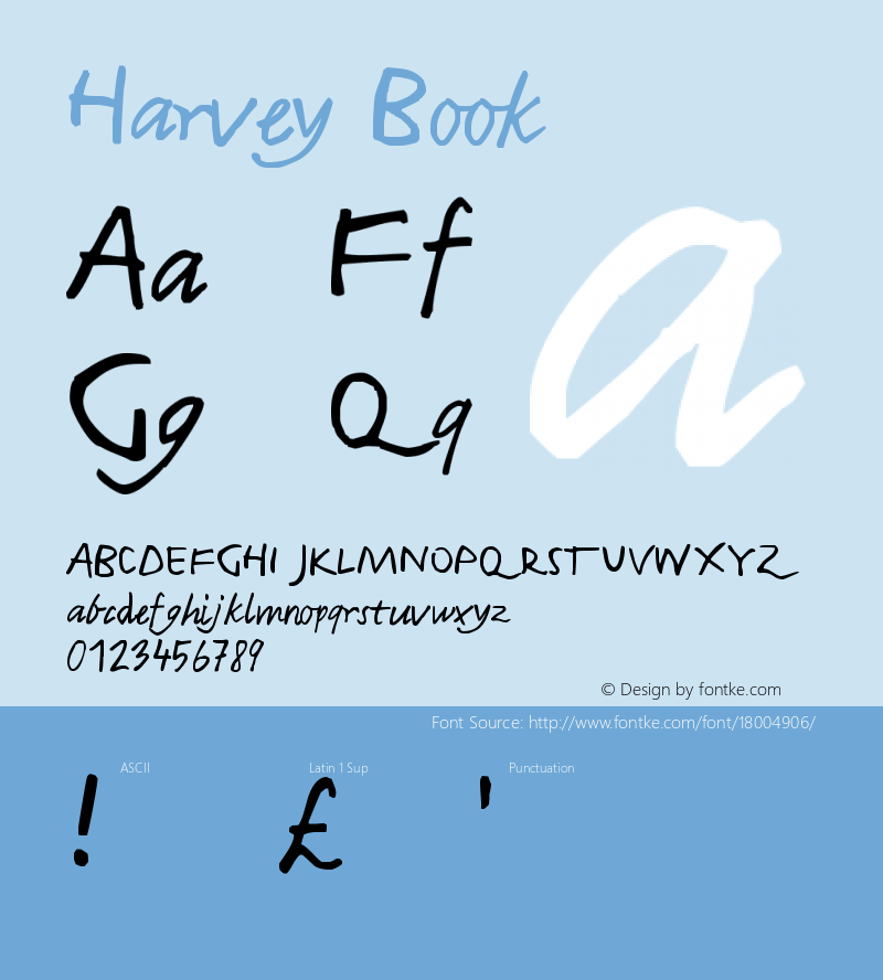 Harvey Book Version Macromedia Fontograp图片样张