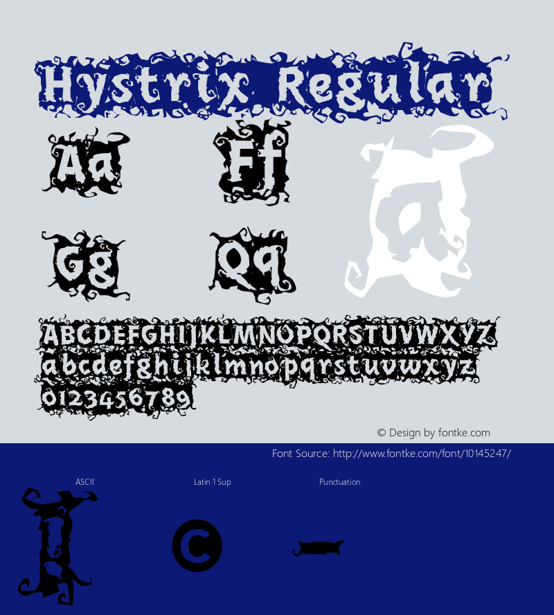 Hystrix Regular Version 001.000图片样张