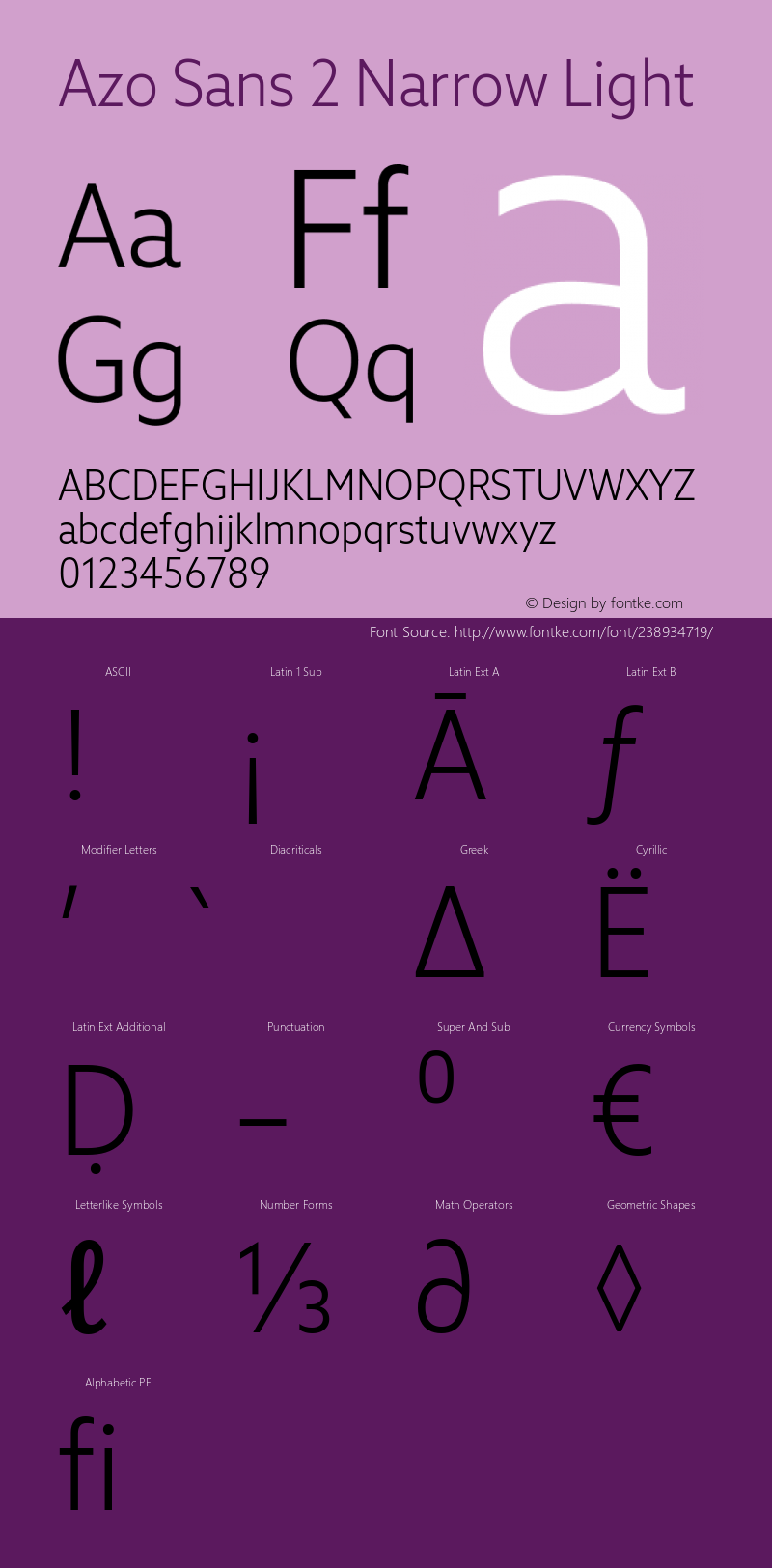 Azo Sans 2 Narrow Light Version 2.003图片样张