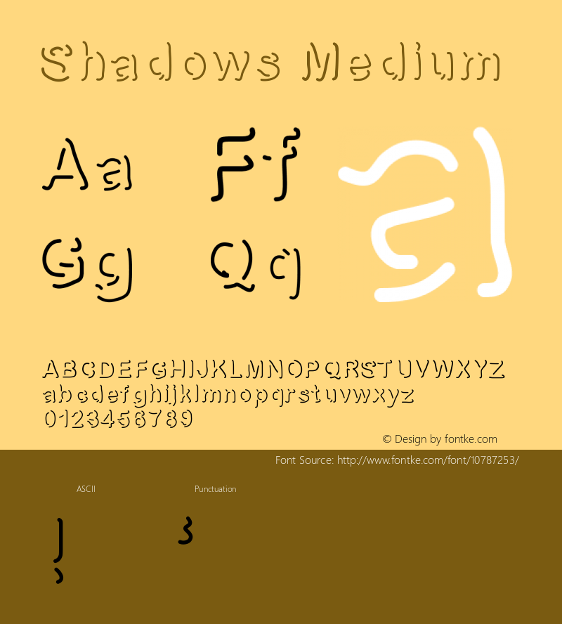 Shadows Medium Version 001.000图片样张