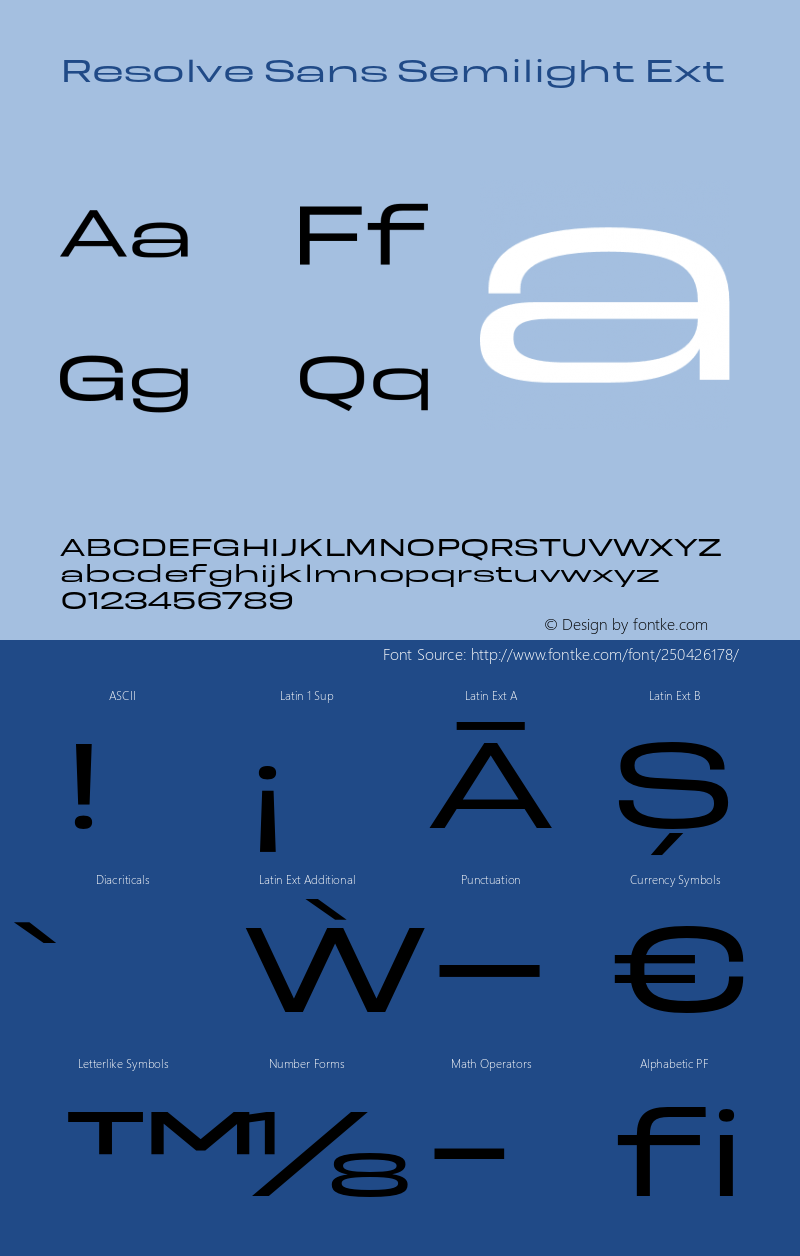 Resolve Sans Semilight Ext Version 1.000;hotconv 1.0.109;makeotfexe 2.5.65596图片样张