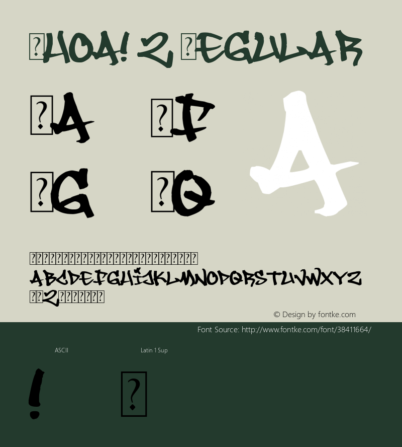 Whoa! 2 Version 1.00;September 26, 2019;FontCreator 12.0.0.2545 64-bit图片样张