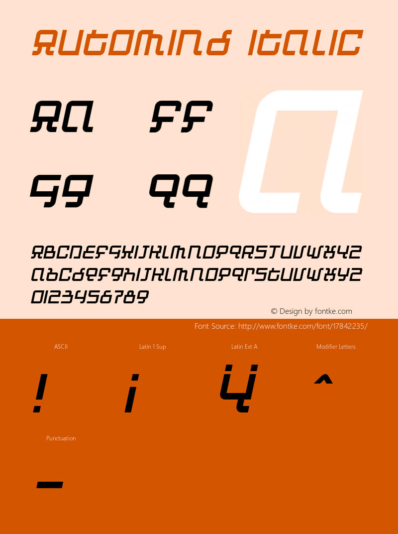 Automind Italic Version 1.0; 2002图片样张