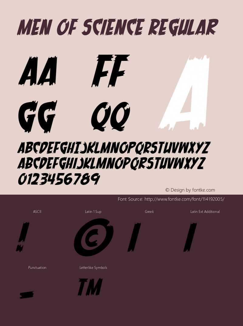 Men of Science W05 Italic Version 4.10图片样张