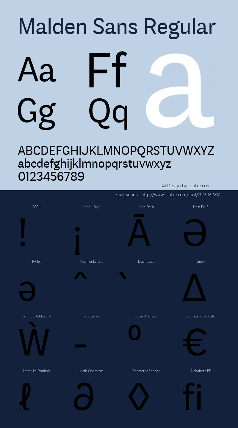 Malden Sans Regular Version 1.00, build 14, s3图片样张