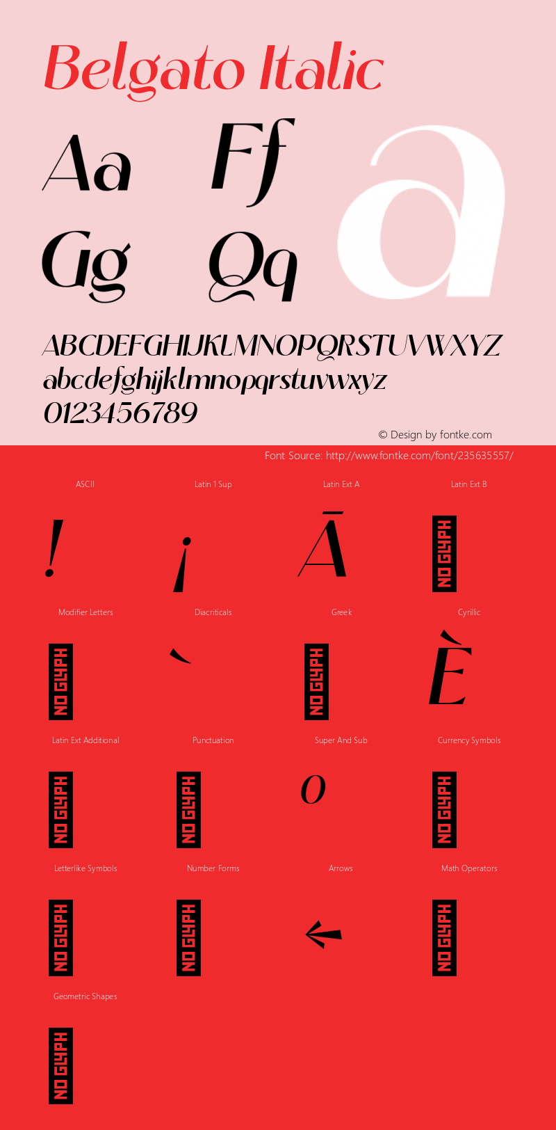 Belgato SemiBold Italic 1.000;FEAKit 1.0图片样张