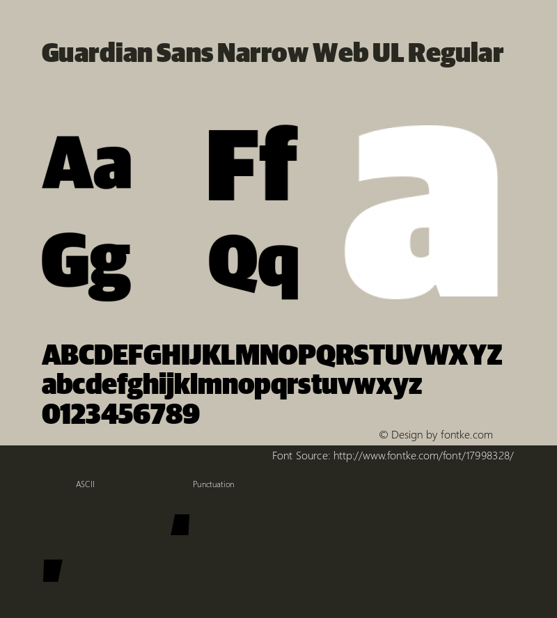 Guardian Sans Narrow Web UL Regular Version 1.1 2012图片样张