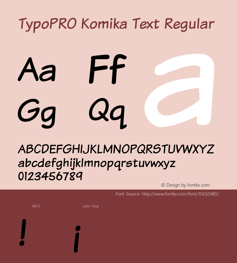 TypoPRO Komika Text Regular 2.0图片样张