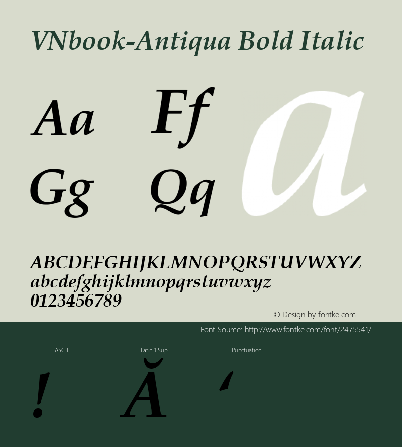 VNbook-Antiqua Bold Italic 1.0 Sat Jul 15 13:19:03 1995图片样张