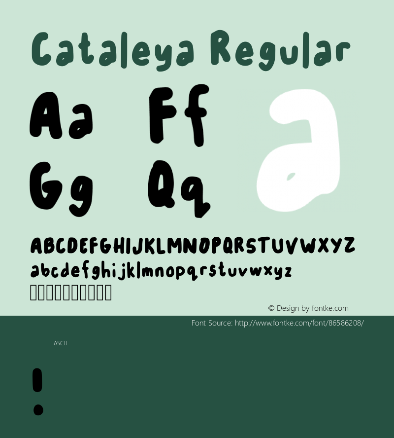 Cataleya Regular Version 001.006图片样张