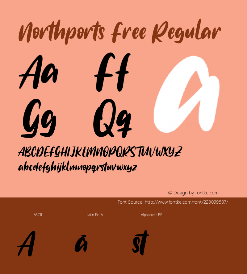 Northports Free Regular Version 1.000图片样张