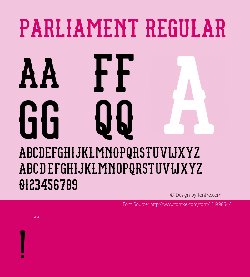 Parliament Regular Version 1.001;PS 001.001;hotconv 1.0.56;makeotf.lib2.0.21325图片样张