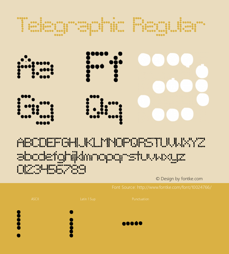 Telegraphic Regular 1.0图片样张