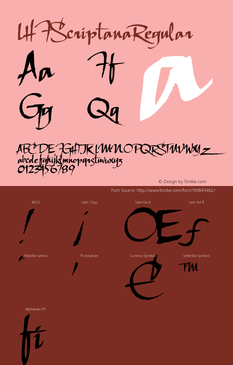 ☞LHF Scriptana Regular (1.0) ;com.myfonts.letterheadfonts.lhf-scriptana-regular.regular.wfkit2.3Apo图片样张