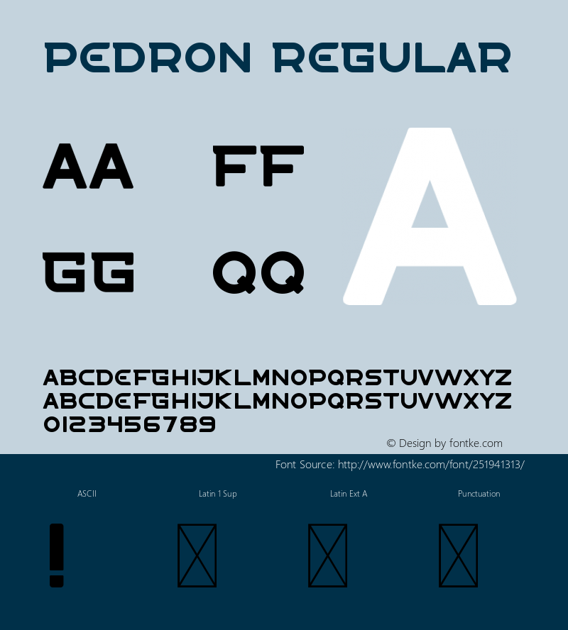 Pedron Version 1.001;Fontself Maker 3.5.7图片样张