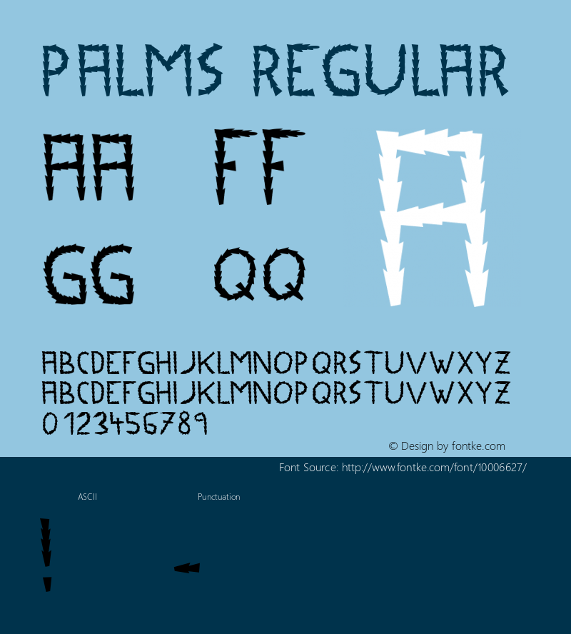 Palms Regular Fontmaker 2.1图片样张