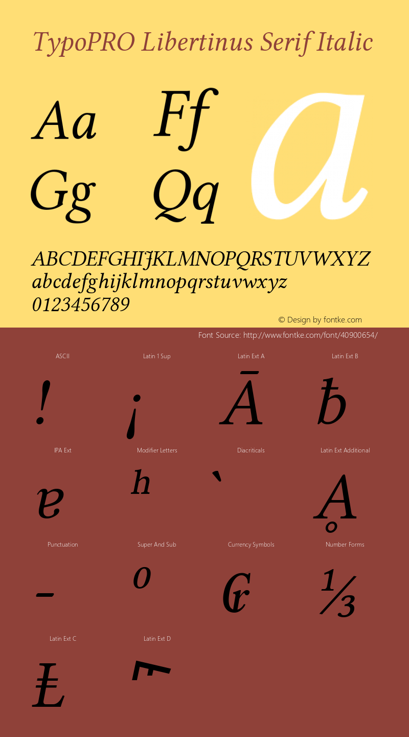 TypoPRO Libertinus Serif Italic Version 6.11图片样张