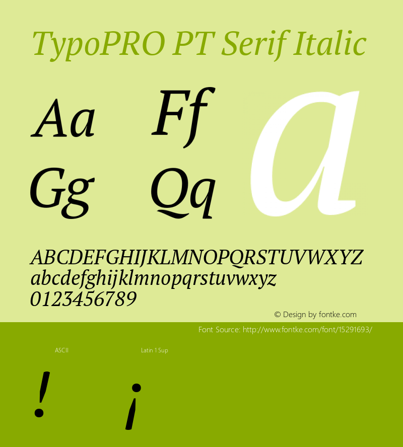 TypoPRO PT Serif Italic Version 1.002图片样张