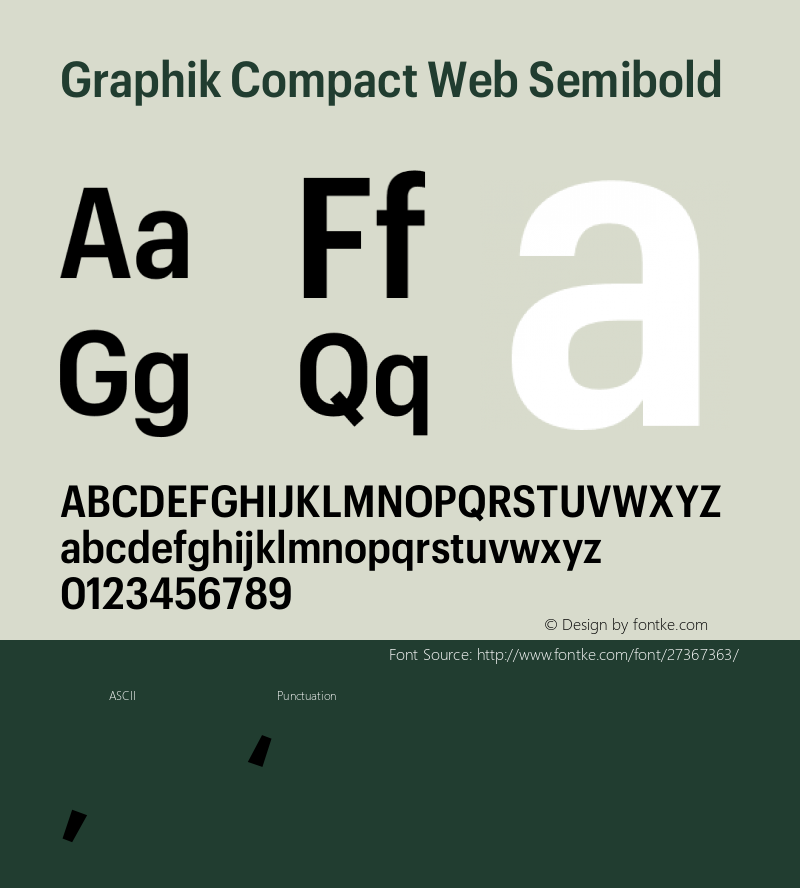 Graphik Compact Web Semibd Regular Version 1.1 2017图片样张