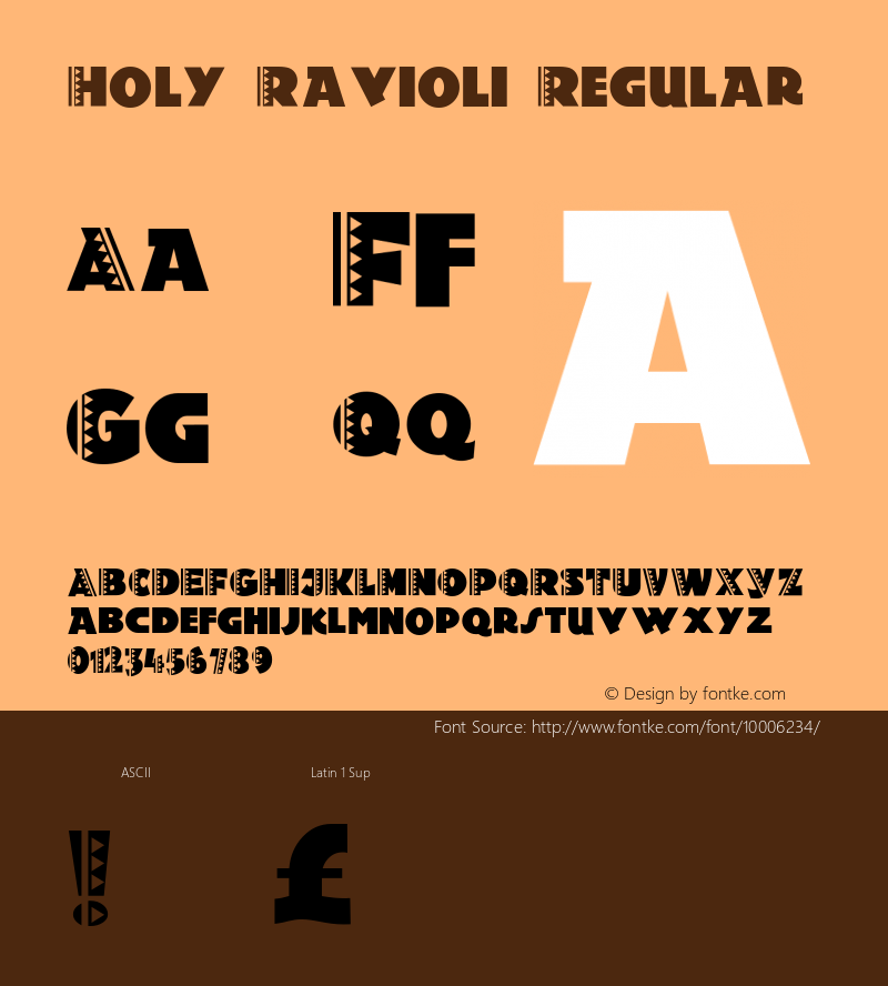 Holy-Ravioli Regular Converted from e:\nick's~1\HOR_____.TF1 by ALLTYPE图片样张