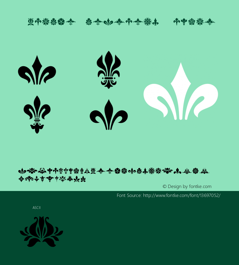 FleuronOrnaments Medium Version 1.0图片样张