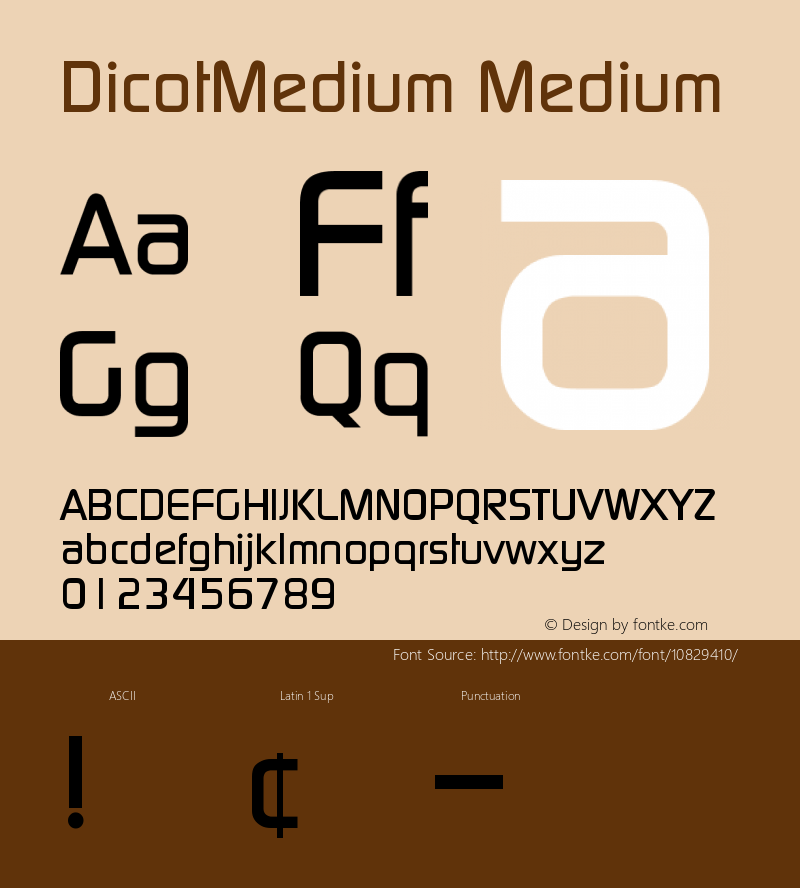 DicotMedium Medium Version 001.001图片样张