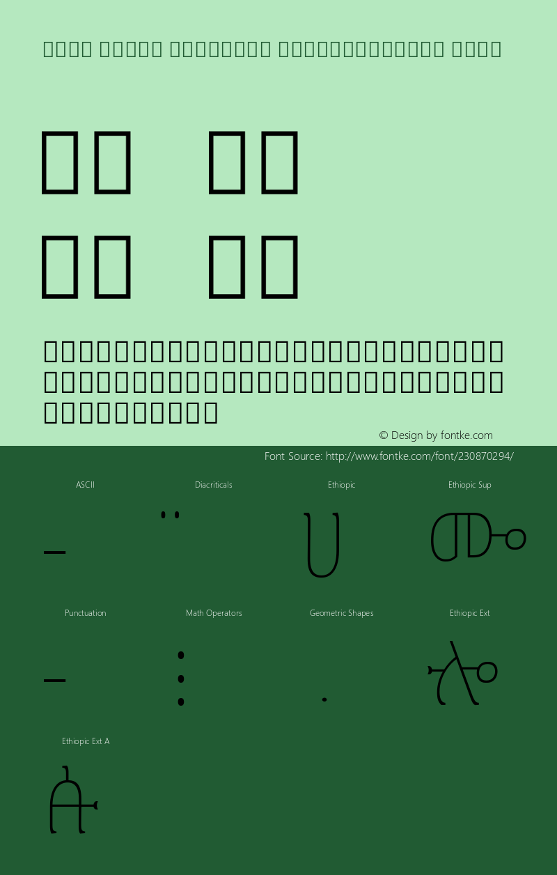 Noto Serif Ethiopic SemiCondensed Thin Version 2.100; ttfautohint (v1.8) -l 8 -r 50 -G 200 -x 14 -D ethi -f none -a qsq -X 