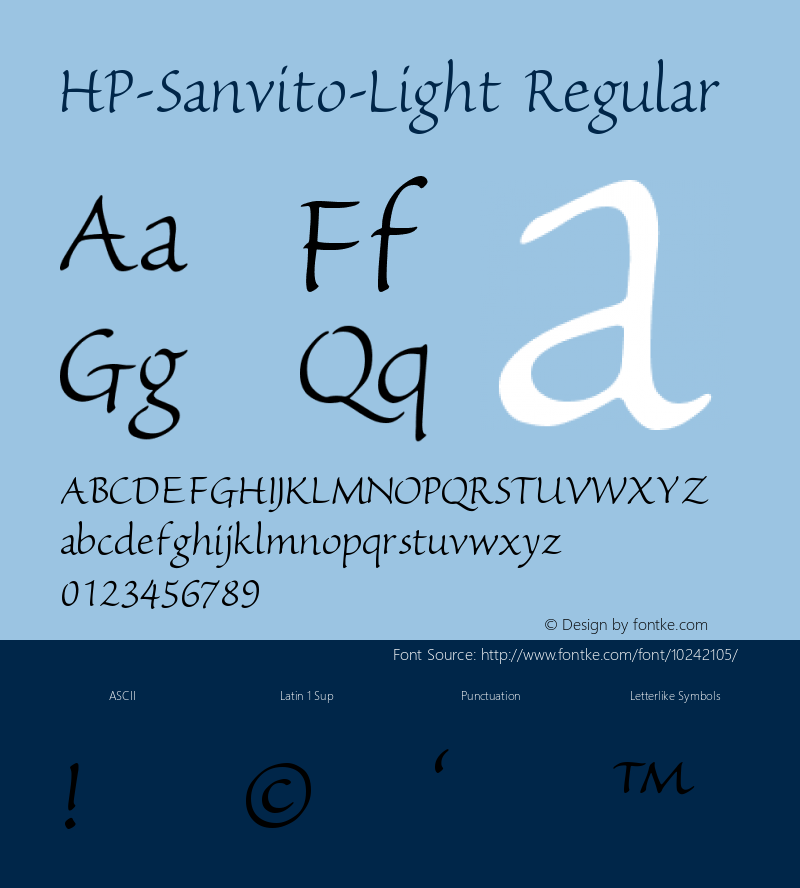 HP-Sanvito-Light Regular 2图片样张