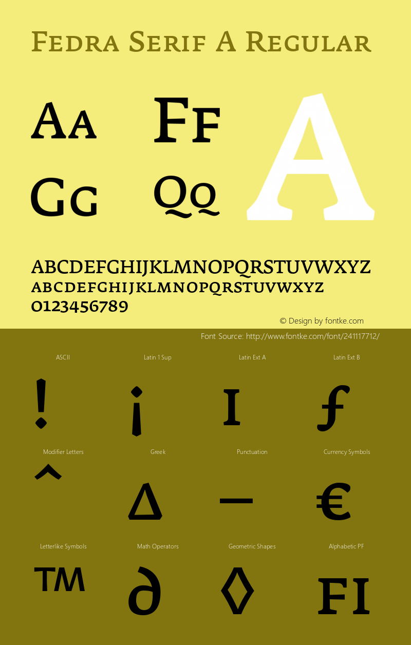 FedraSerifA-SC 001.001图片样张