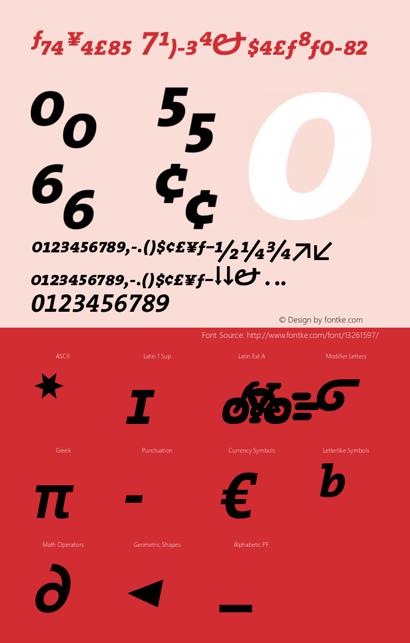 TheSerif 7BoldExpertItalic Version 1.0图片样张