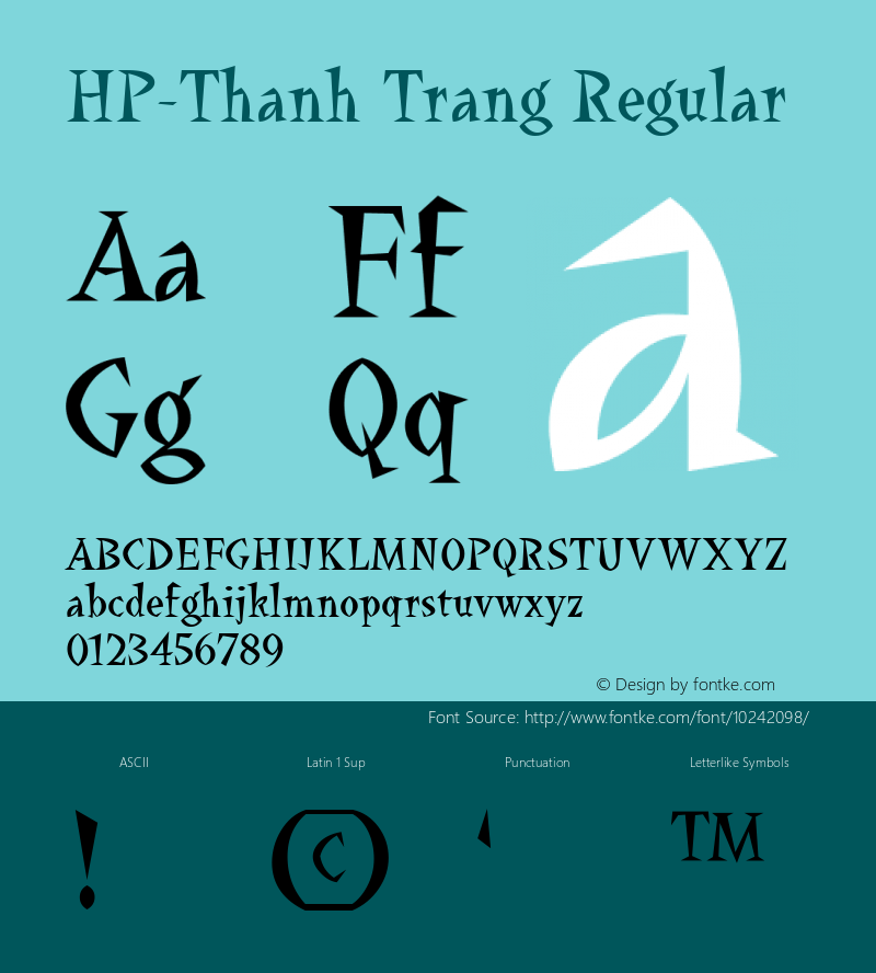 HP-Thanh Trang Regular 2图片样张