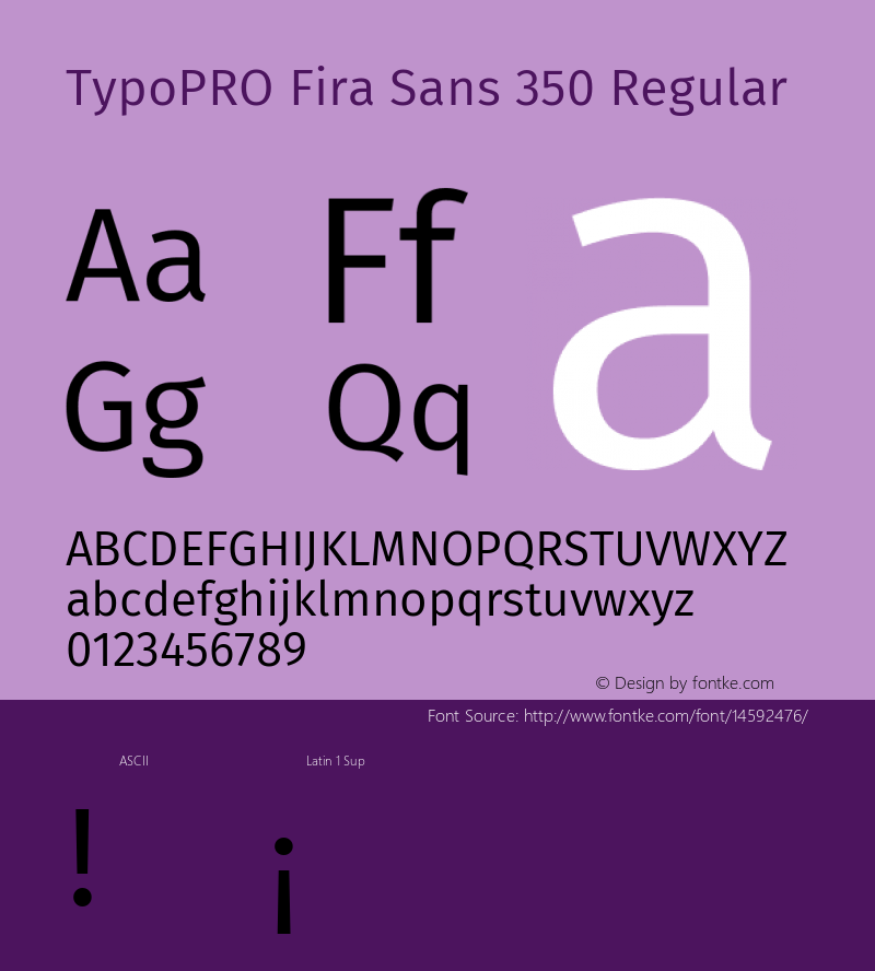 TypoPRO Fira Sans 350 Regular Version 3.105;PS 003.105;hotconv 1.0.70;makeotf.lib2.5.58329图片样张