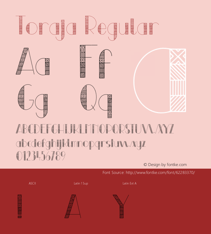 Toraja Version 1.002;Fontself Maker 3.5.1图片样张