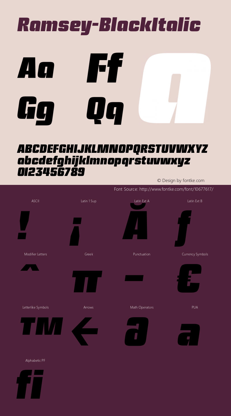Ramsey-BlackItalic ☞ Version 1.001;com.myfonts.easy.associated-typographics.ramsey.black-italic.wfkit2.version.3UvG图片样张