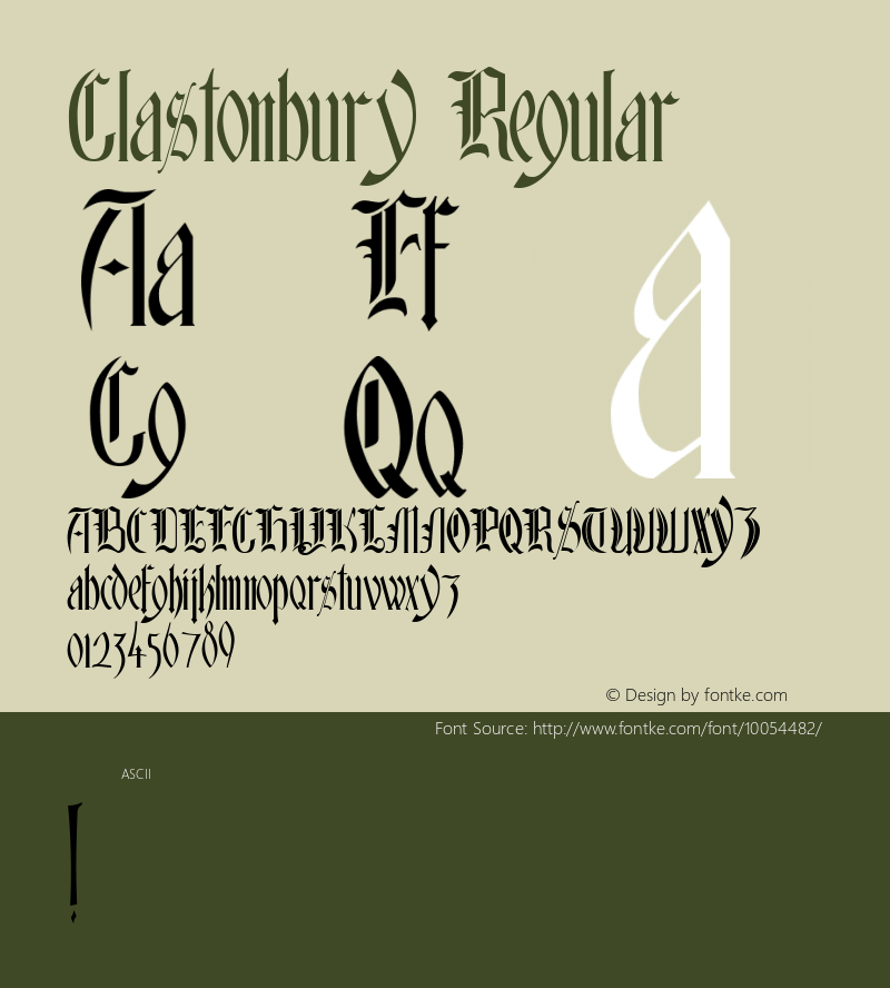 Glastonbury Regular Version 1.00图片样张