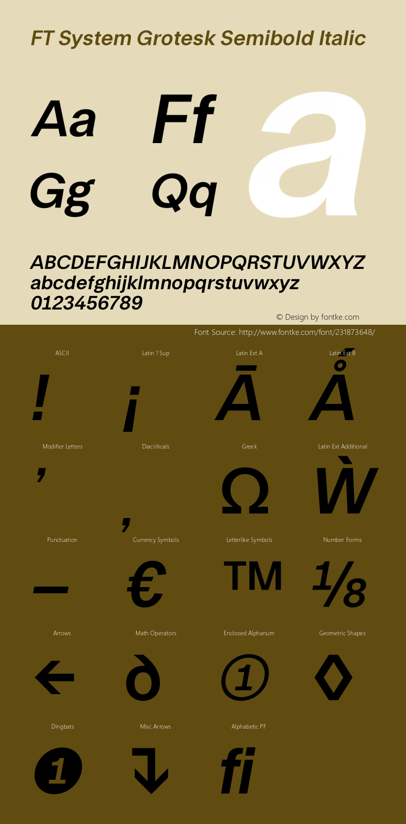 FT System Grotesk Semibold Italic Version 1.000;FEAKit 1.0图片样张