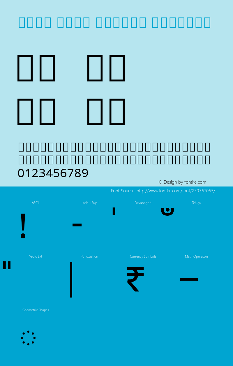 Noto Sans Telugu Regular Version 2.001图片样张