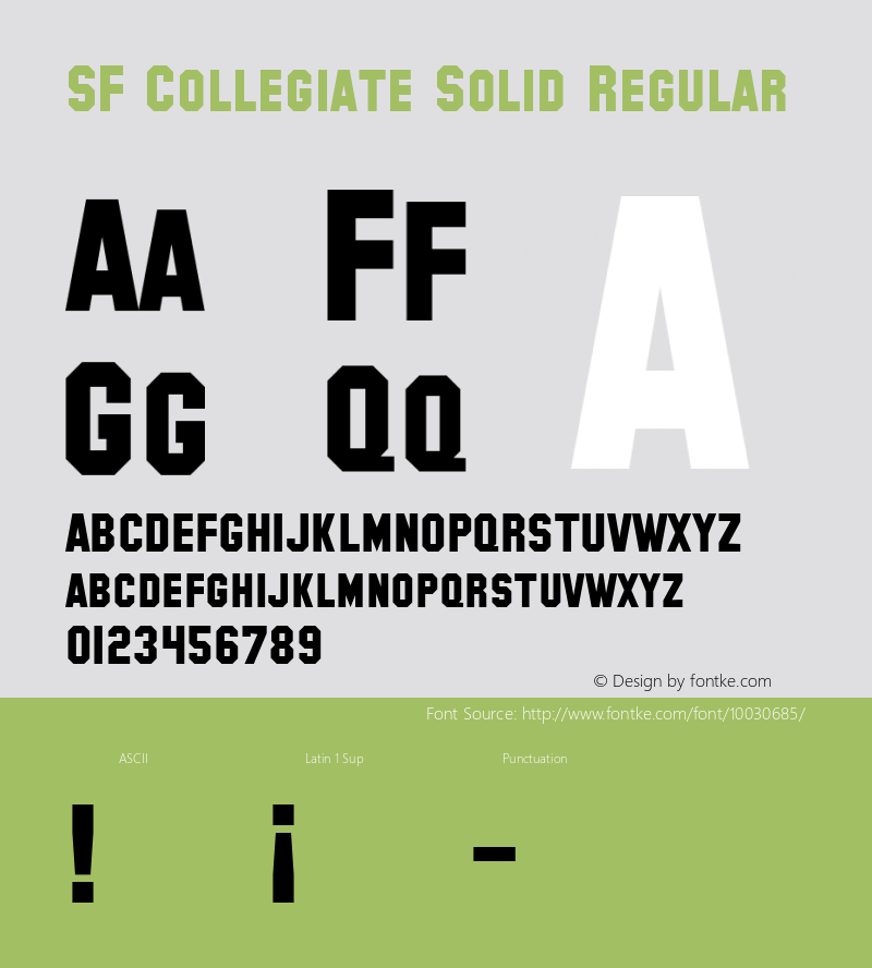 SF Collegiate Solid Regular 1.0图片样张