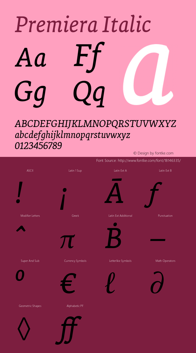 Premiera Italic Version 2.008图片样张