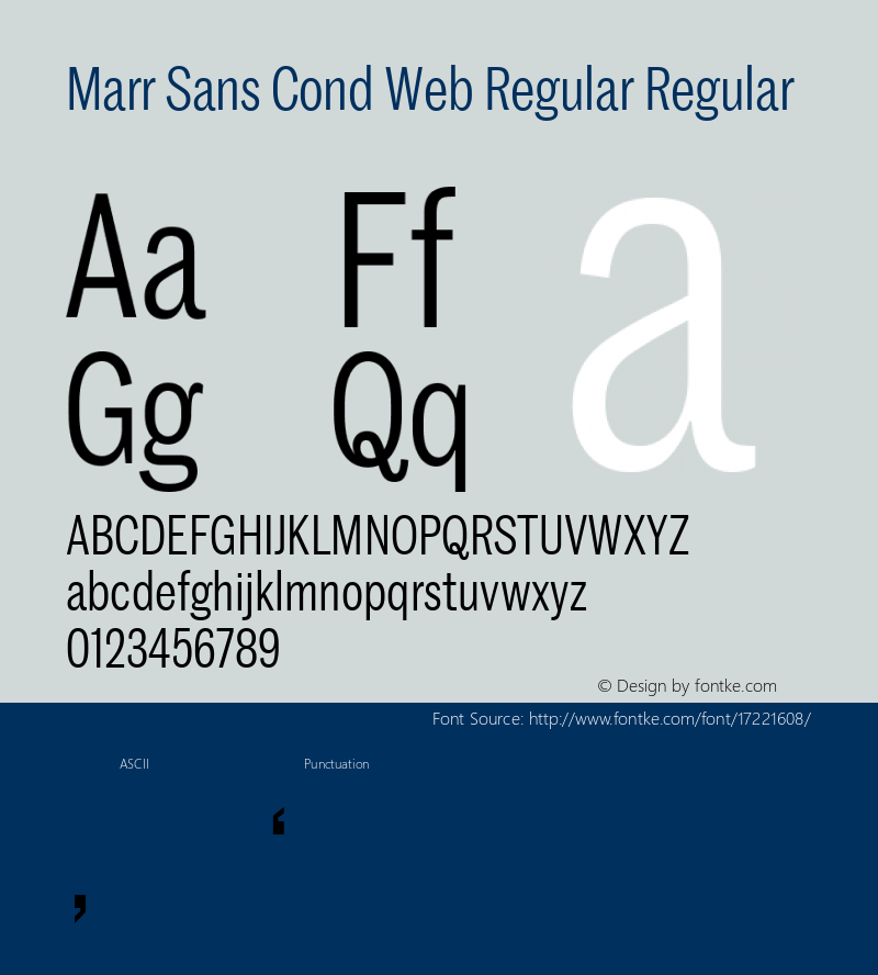 Marr Sans Cond Web Regular Regular Version 1.1 2015图片样张